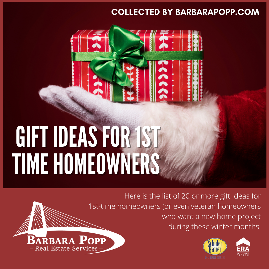 Gift Ideas for 1sttime Homeowners Barbara Popp Real Estate Services